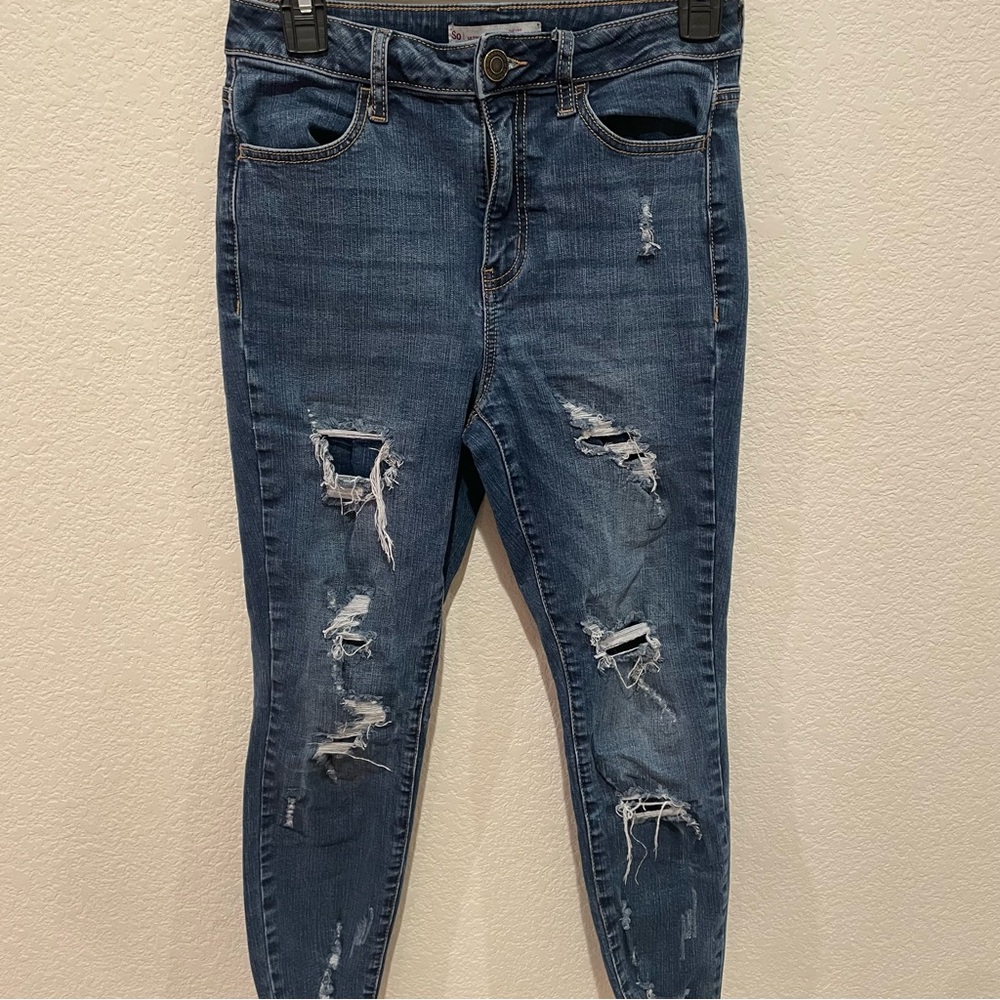 SO Kids/Girl Blue Jeans/Ripped